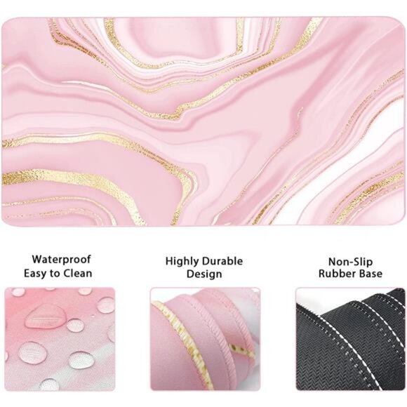 Keyboard Mouse Pad Set, Extended Mouse Pad+Keyboard Wrist Rest Support - Picture 4 of 7